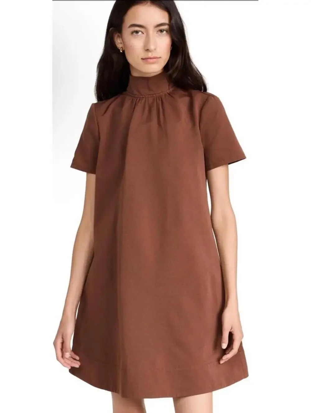 New STAUD Mini Ilana Dress in Clove Size S $325 - Picture 1 of 11